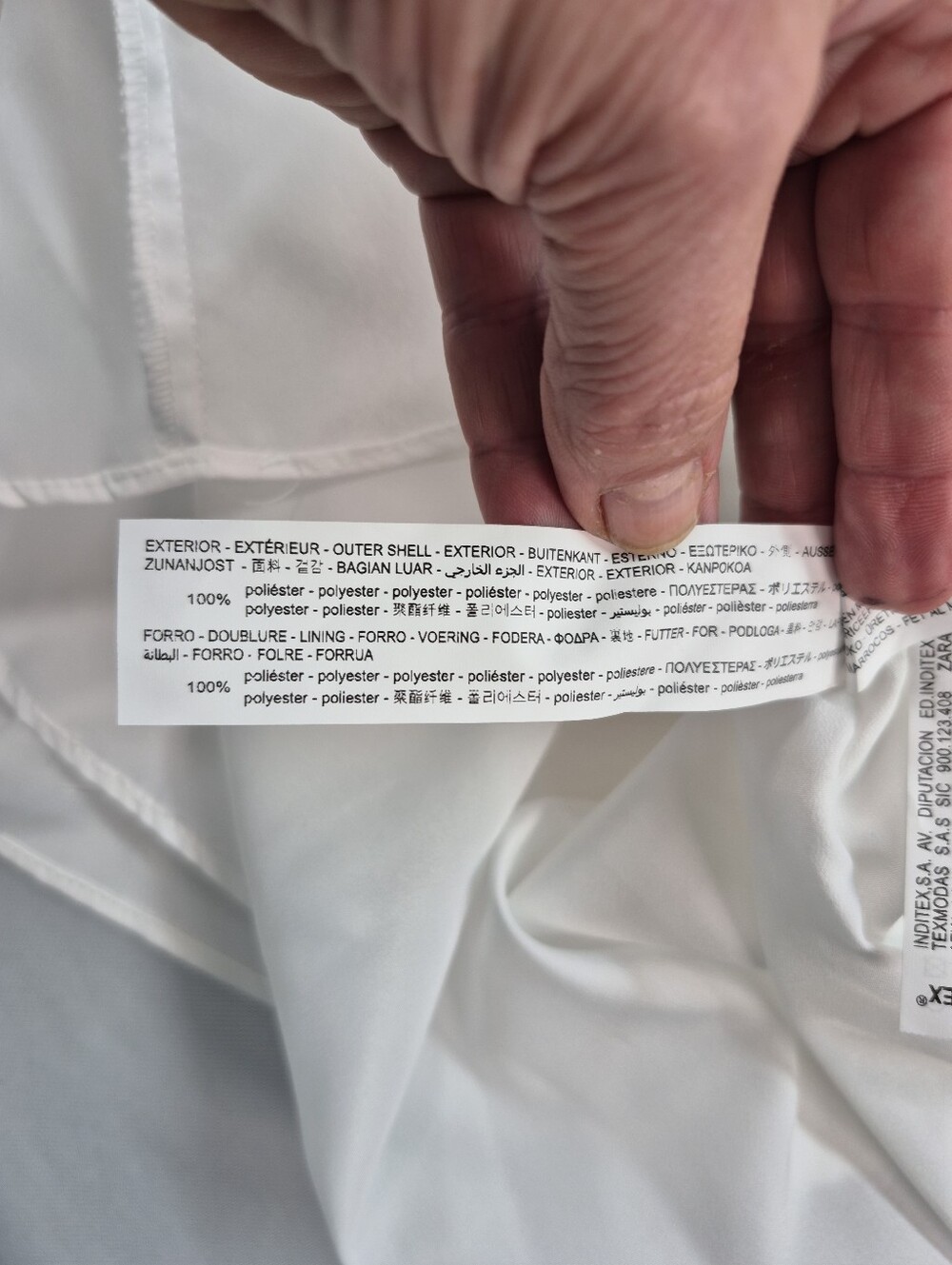 Zara Women's L White Silk Effect Draped Long Sleeve Shirt Dress 4437/098 NWT - Picture 14 of 16